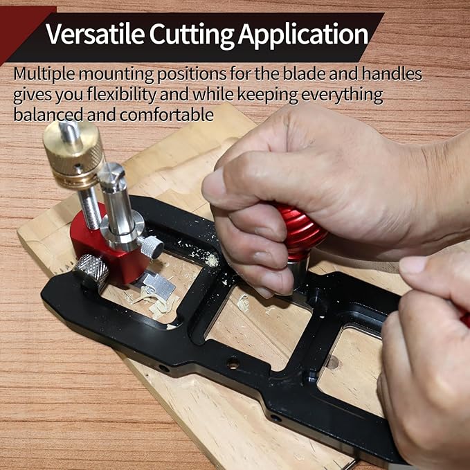 Router Plane, Precision Quick Adjust Depth Adjustment Handheld Planer Aluminum Alloy Woodworking Tool for Corner Tuning Cutting Dados Grooves Mortise DIY Carpentry