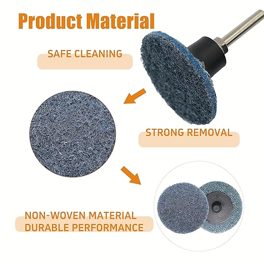 Merryland Surface Conditioning Disc 2 inch for Die Grinder, 2inch Fine Quick Change Disc 25 Pack, Sanding Disc Nylon Non-Woven Disc Paint Rust Metal Steel Iron Universal, DGTAA25C3