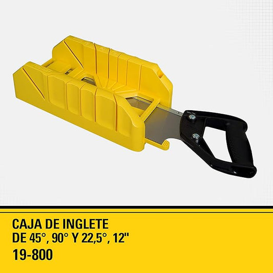 STANLEY Hand Saw with Mitre Box, 12-Inch (19-800)