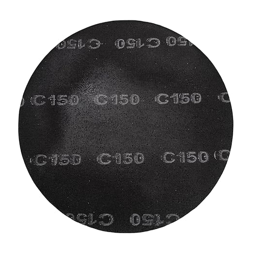 17??Sanding Screen Discs, Black Silicon Carbide Mesh Floor Sanding Screen for Wood Floors, Epoxy Maintenance, 150 Grit, 10-Pack