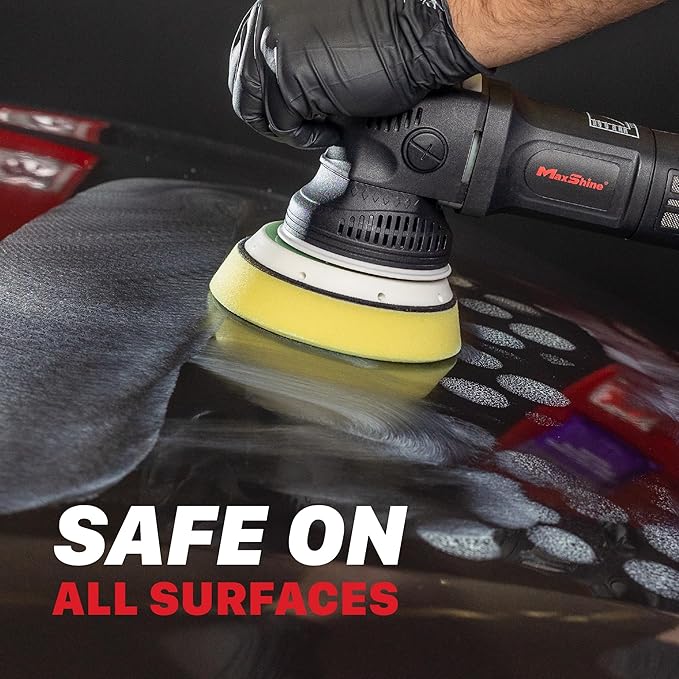 Maxshine M15 Pro Dual Action Polisher ??15 mm Long Throw, 1000 W Power, 5??Backing Plate, Variable Speed 2,500??,000 OPM, Low Vibration Ergonomic ??Professional Car & Marine Paint Correction Buffer