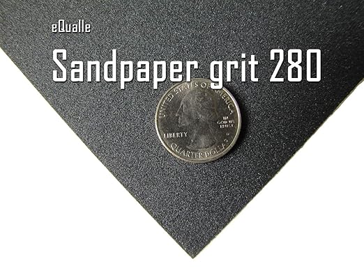 280 Grit Sandpaper Sheets 100 Pack 9x11 in ??Very Fine Silicon Carbide Smooth Finish Prep, Clear Coat Sanding, Final Surface Work ??Wet or Dry Use, Lija Grano 280, USO en Seco o H첬medo, Precisa