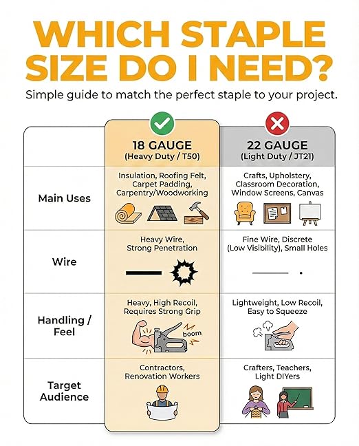 YEAHOME Heavy Duty Staples, 2000 Counts 5/16 inch T50 Staples, 20 Gauge Galvanized 3/8 Inch Crown Upholstery Staple for Pneumatic, Electric T50 Staple Gun