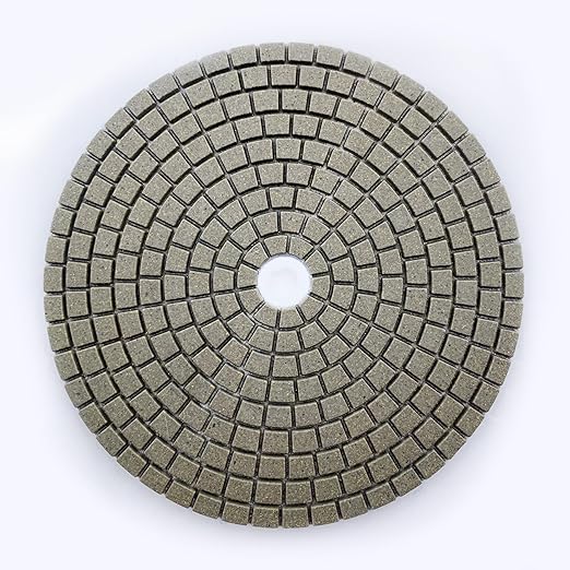 7" High Performance Dry Stone/Concrete Polishing Pads, 2.2mm Segment Height, Turbo Style, 50 Grit