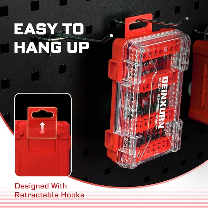 61Pieces Impact Screwdriver Bits Set, Magnetic S2 Steel 1??2?쒺hillips/Square/Torx/Slotted Bits Tips,Impact Bit Holder and Nut Driver and Socket Adapter with Storage Box Case