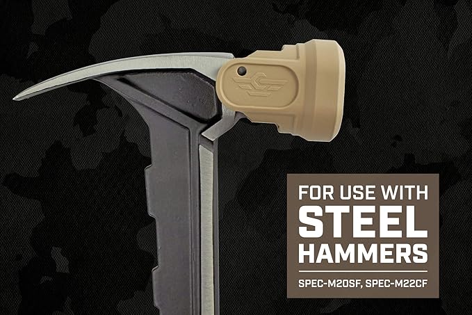 Spec Ops Tools Soft Rubber Mallet Hammer Cap for Steel Hammers, 3% Donated to Veterans,Tan