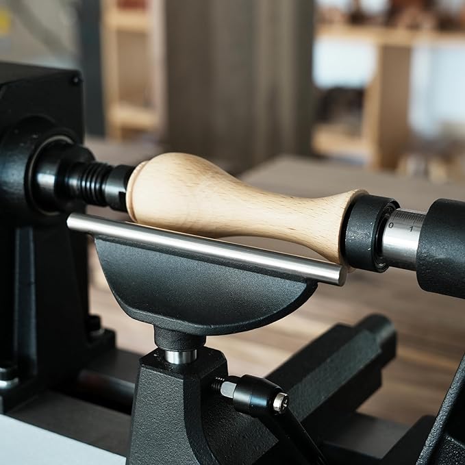 6" Tool Rest with 5/8" (16mm) Diameter 82mm Length Post, Woodlathe Heavy Duty Round Bar Straight Tool Rest.