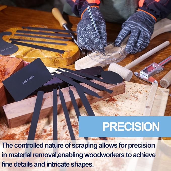 New Cabinet Scraper Cards with 16 shapes,Cabinet Scraper for multi-functional engraving,deburring,polishing,contour sanding,Card Scraper Tool for precision machining and confined spaces