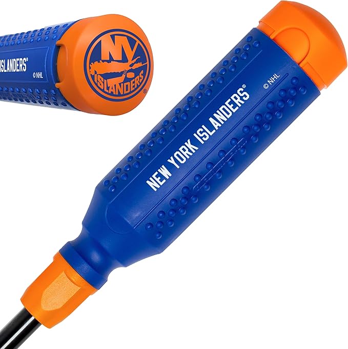 MEGAPRO짰 NHL짰 Team Edition Multi-bit Screwdriver | Officially Licensed NHL짰 Gear | Durable, Ergonomic, Pro-Grade Screwdriver (New York Islanders짰)