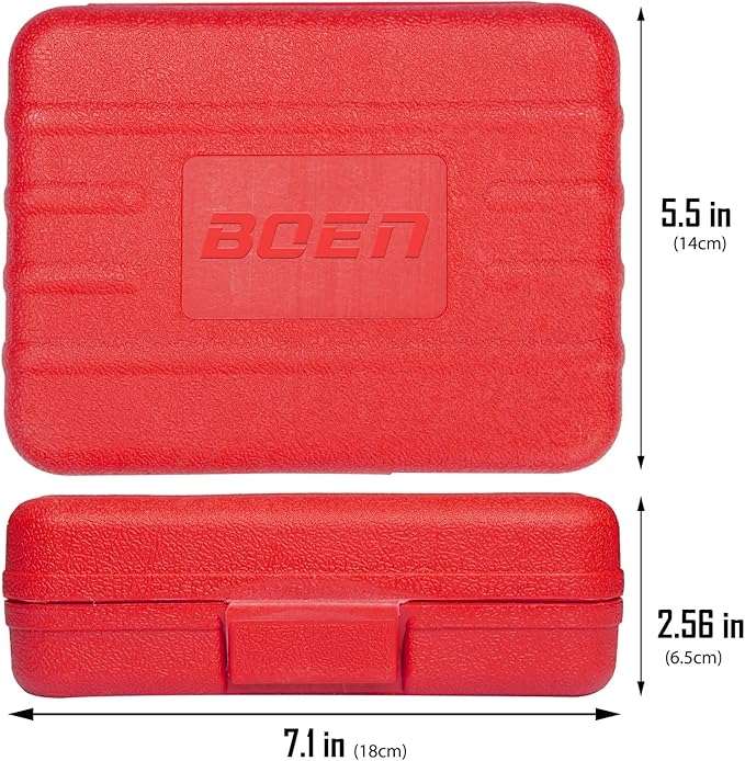 BOEN 8 Piece Impact Socket Adapter and Reducer Set, 1/4" 3/8" 1/2" 3/4" Drive Socket Adapter Set with Durable Case for Impact Driver Conversions (Upgraded)