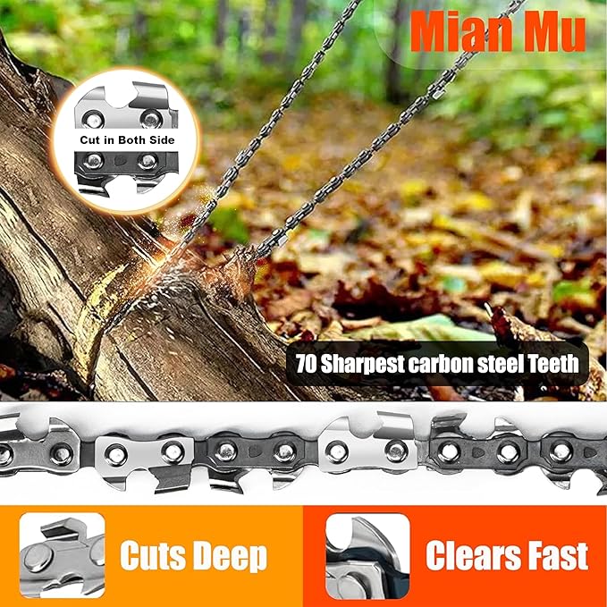 55 Inch High Limb Rope Saw – Dual Sided Pocket Chainsaw with 70 Sharp Teeth 360° – Rope Tree Saw High Limb Tool with Storage Box for Outdoor Adventures