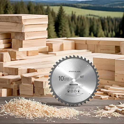 10" 40T Carbide Tip Miter Saw Blade Bench Saw Blade Ciucular Saw Blade for Wood Working