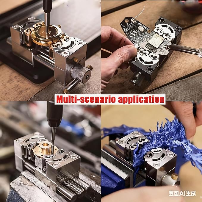 Stainless steel special-shaped vise, intelligent fractal fixed mounting device for tabletop, CNC processing fixing device, suitable for handicrafts, jewelry processing, models, DIY, maintenance, etc.