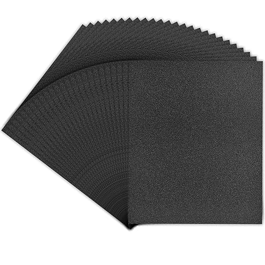 80 Grit Sand Paper, 9 x 11 Inch, 25 Pcs Wet Dry Sandpaper Sheets, Silicon Carbide for Wood, Metal, Automotive Sanding and Polishing, Waterproof and Durable