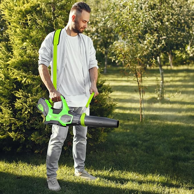 Universal Shoulder Strap for Leaf Blower & String Trimmer, Compatible with WOLFMEN for EGO Power+ for WORX for LAZYBOI for LEAPUL for DEWALT for MZK for Greenworks for BLACK+DECKER (1, Green)