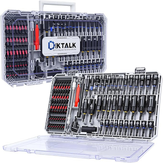86PCS Magnetic Impact Nut Driver&Bit Set,SAE&Metric,CR-MO Nut Drivers(32pcs),S2 Steel Bits(45pcs),Ratchet Wrench,3 Ball-Head Adapters,Quick-Release Bars,Universal Socket,Flexible Shaft,Angle Driver