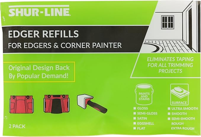 Shur-Line Painter Triple Painter?셲 Pack Including: 1 x Shur-Line 2006561 Paint Edger Pro, 1 x Shur-Line 1575H Corner Painter, and 1 x Replacement Pad Pack