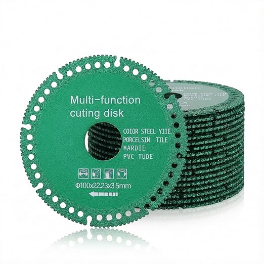 12 Pack Indestructible Disc 2.0 - Cut Everything in Seconds, 4 Inch Indestructible Disc for Grinder for Angle Grinder 7/8 inch, Circular Saw Blades for Rock Slab, Tile Ceramic Metal Wood PVC Pipe
