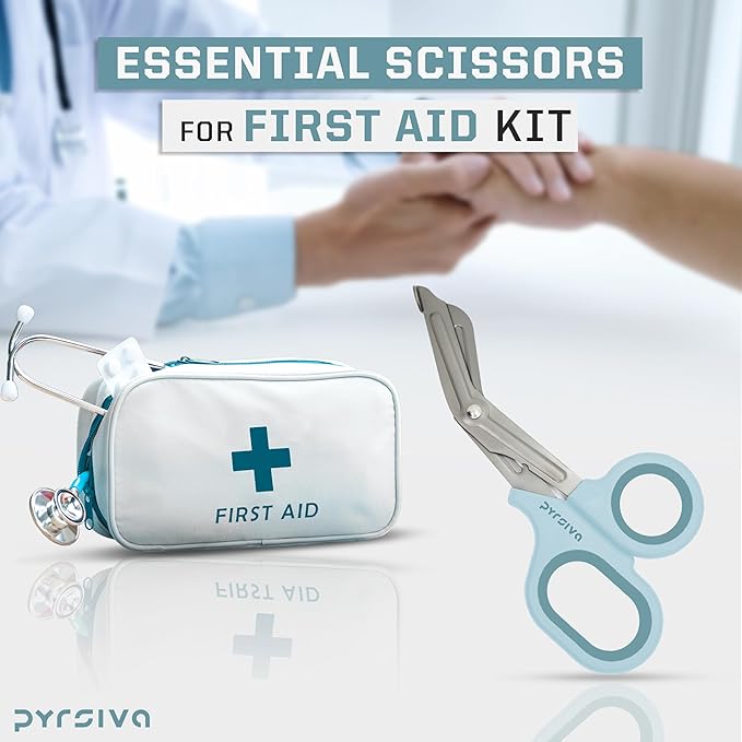 Trauma Shears ??7.5" Titanium-Coated Stainless Steel Bandage Scissors for Nurses, EMTs & Doctors | Professional Medical Shears for First Responders & Wound Care