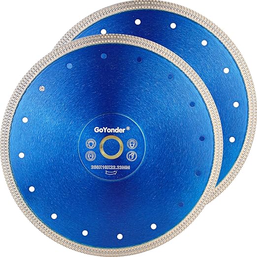 GoYonder 10 Inch Super Thin Diamond Saw Blade for Cutting Porcelain Tiles,Granite Marble Ceramics