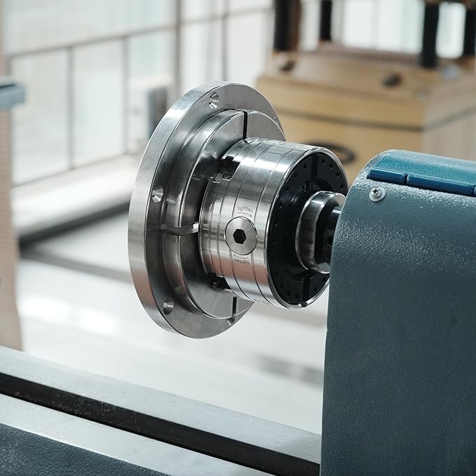 5??130mm Faceplate Ring for Woodturning Lathe Chucks, allows the workpiece to be securely clamped by the chuck's dovetail jaws,Compatible with Super NOVA 2, G3.