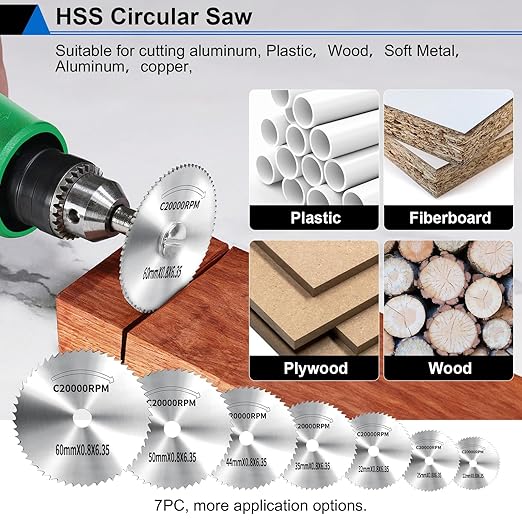 45Pcs gupawix Cutting Wheel Kit for Dremel Rotary Tools竊똃iamond Cutting Discs竊똇SS Circular Saw, Fiberglass Cut-Off Wheels with 6Pcs Mandrels Rotary Tool Accessories for Cutting Metal, Wood, Stone, PVC