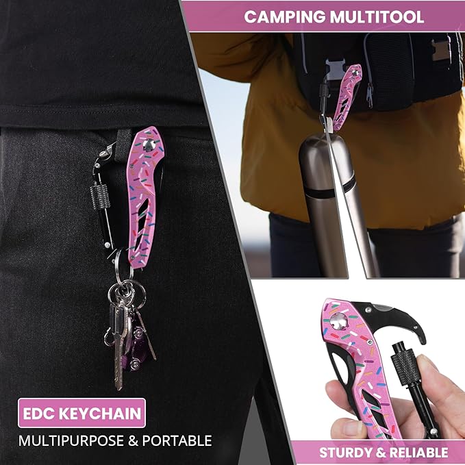 Multitool knife, Gifts for Women Wife (Donut)