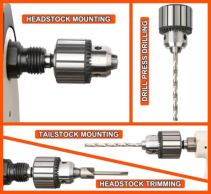 1/2" Key Type Heavy Duty Drill Chuck with #2MT Arbor
