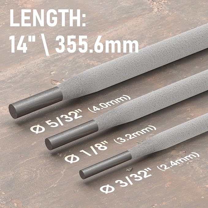 YESWELDER E7018 1/8'' 5LB Welding Rod Low Hydrogen Carbon Steel Stick Electrodes