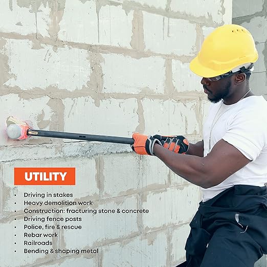 Groz 34516 30" Indestructible Sledge Hammer, 14 lb