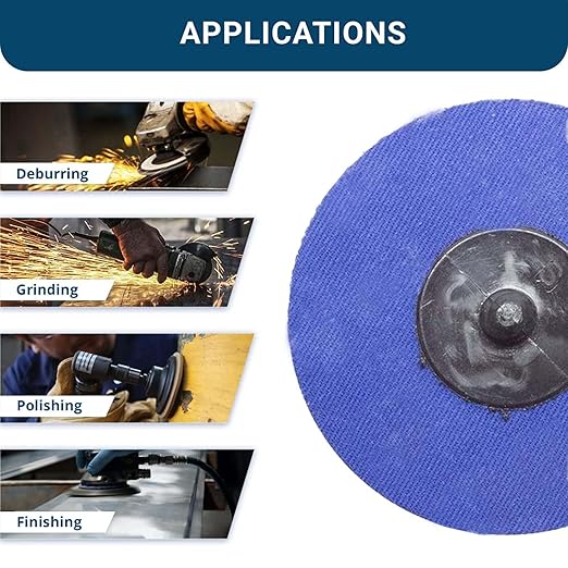 Benchmark Abrasives 3 Inch Sanding Discs Quick Change Zirconia Sanding Discs, Drill & Die Grinder Sanding Disc - Deburring Polishing Rust Remover for Metal Paint Stripper (500 Pack), 80 Grit