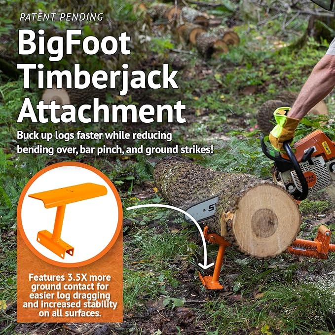 LogOX 3-in-1 Forestry Multitool, Firewood Harvesting Hand Tools, Reduce Back Strain and Heating Costs, Log Hauler, Cant Hook, and Timberjack, All-in-One (Patented & Made in USA)