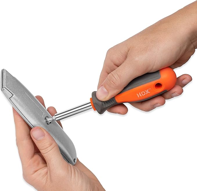 Internet's Best Classic Utility Knife - Set of 20 - Retractable Razor Knife Set - Extra Blade Refills - Box Cutter Locking Razor Knife - Full Metal Body - Silver