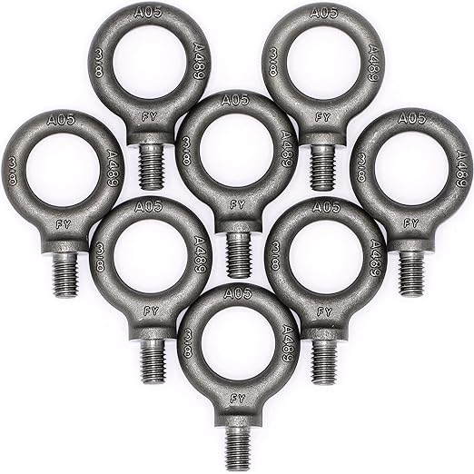 Box of 8 Pcs Lifting Shoulder Eye Bolts 3/8"-16 X 5/8"
