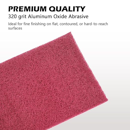 Maroon General Purpose Scuff Pads, Scuffing, Scouring Pad, Sanding, Paint Primer Prep Scratch - Surface Preparation Pad Car Auto Body Woodworking 7447-Premium, 6 Inches * 15 Feet