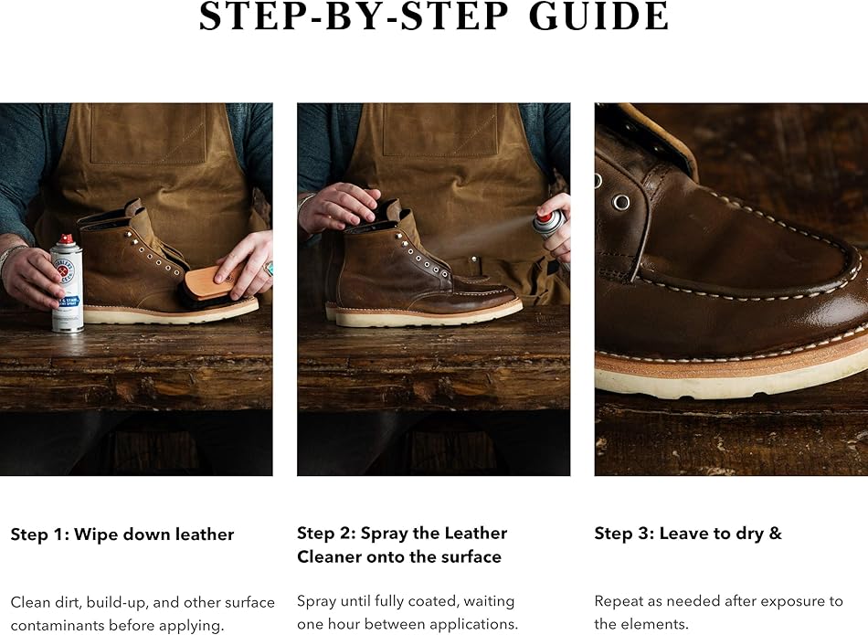 Cobbler's Choice Water and Stain Repellent Spray (PFAS Free) - Waterproofs & Protects Leather, Suede, and Fabric from the elements!