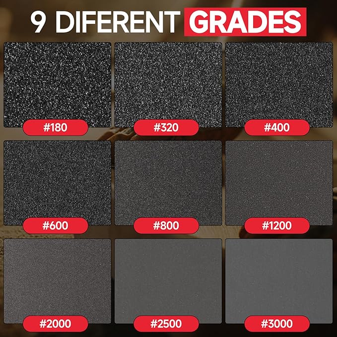 20 Pcs 3 x 4 Inch 1200 Grit Sanding Sponge Set, Ultra Fine Sanding Sponges Pads, Soft Foam Hand Sander Block Wet Dry Sandpaper for Model Drywall Metal Wood Furniture Polishing