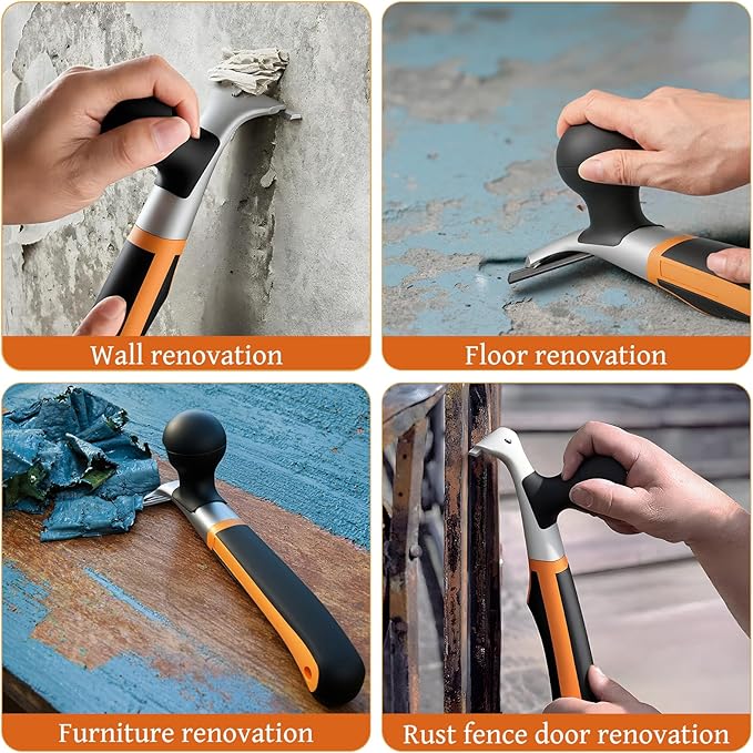 ?똏remium 2.5" Carbide Scraper Tool ??Heavy Duty Paint, Glue, Varnish, Resin, Putty Remover for Wood, Metal, Tile, Concrete & More ??Ergonomic Non-Slip Handle, Sharp Durable Blade