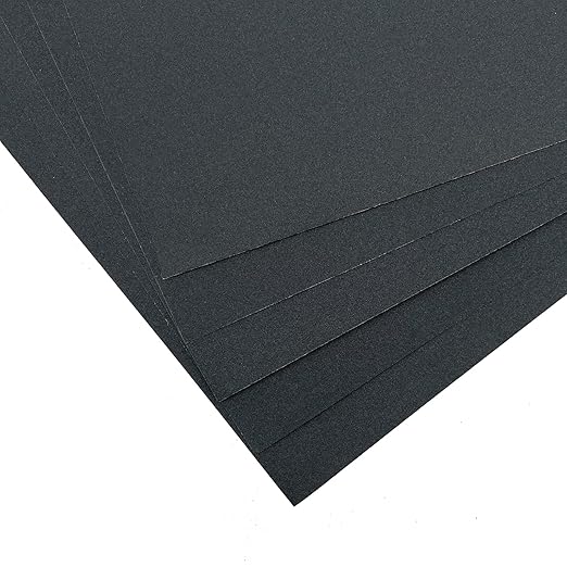 9 x 11 Inch 15pcs Wet Dry Sandpaper, 320 Grit Waterproof Abrasive Sand Paper, Silicon Carbide Sandpaper Sheets for Metal Wood, Auto Polishing