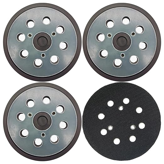 D26451 Palm Sander Pad Replacement, 5 Inch Sander Backing Pad Compatible with DeWalt D26453 Random Orbital Sander