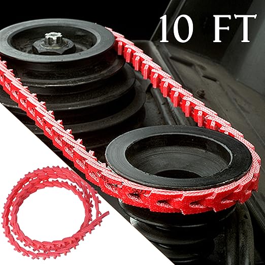 10FT Power Twist V Belt,1/2-Inch x 10 Feet A Type, Adjustable Link V Belt Drive Belt for Table Saw/Wood Lathe/Drill Presses