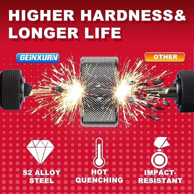 Impact Tough #2 Phillips 1 in. Insert Driver Bits,30Pack Bulk PH2 Screwdriver Bits Set
