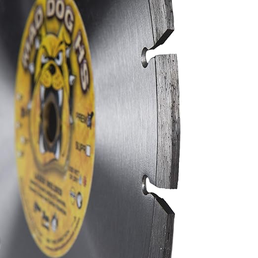 Delta Diamond Mad Dog HS 9 Inch Segmented Diamond Saw Blade, .095 X DM-7/8-5/8" Arbor, Premium, Wet/Dry, Laser-Welded, General Purpose Cutting Concrete, Masonry, Stone (9")