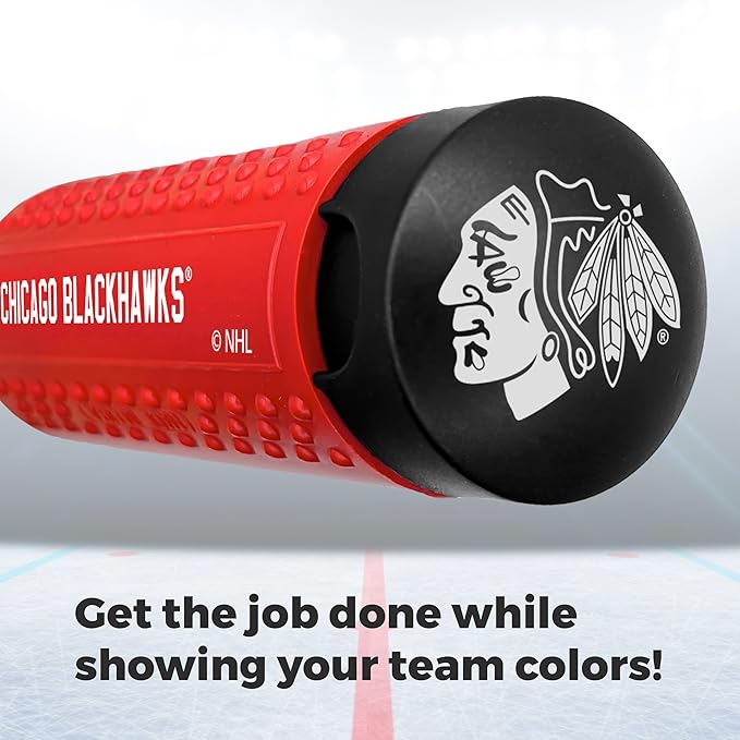 MEGAPRO짰 NHL짰 Team Edition Multi-bit Screwdriver | Officially Licensed NHL짰 Gear | Durable, Ergonomic, Pro-Grade Screwdriver (Chicago Blackhawks짰)