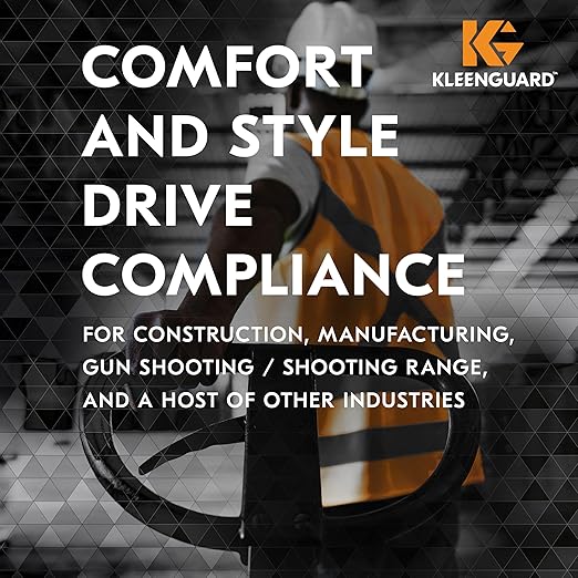 KleenGuard??V30 Nemesis??Safety Glasses (25676), Clear Lenses, Black Frame, Unisex Eyewear for Men and Women (12 Pairs/Case)