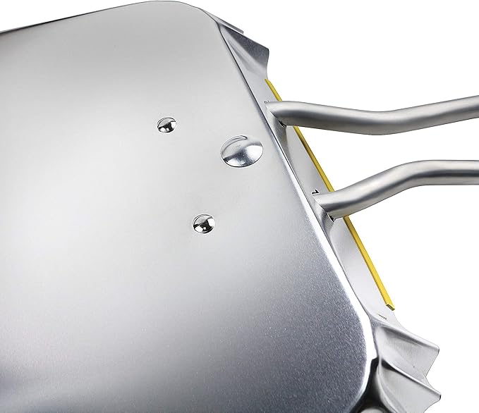 PHYEX 3-Pack 17" Heavy Duty Metal Dust Pans, Wide Dustpans for Household, Easy to Assemble