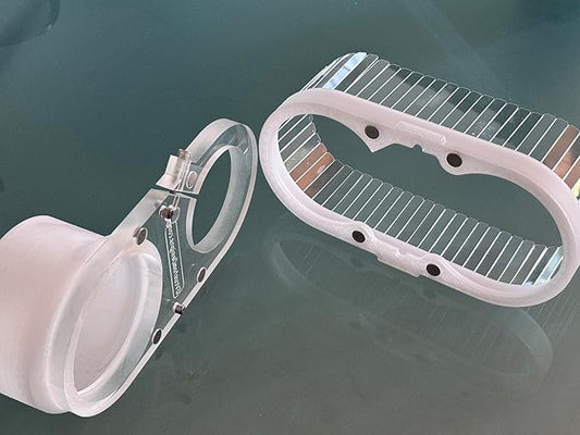 Generic Clear Dust Shoe for CNC Router Milling Machine Dust Boot Collector - 4"" vacuum port??(CUSTOM spindle/router dia.)
