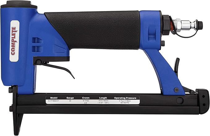 Complete C-8016S ProGrade Upholstery Stapler 20 Gauge for 1/2 Inch Crown 80 Series Staples, Staple Range of 5/32" to 5/8 ", Ideal for Upholstery, Furniture Assembly, Cabinets, Molding