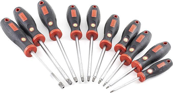 Genius Tools TR-510TA Tamperproof Star Screwdriver (10 Piece)