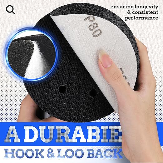 20PCS 6 inch Silicon Carbide Sanding Discs 3000 Grit, Wet Dry Orbital Sander Hook and Loop Sandpaper Disc Ultra Fine Grit, Best for Metal,Automotive Precision Polishing